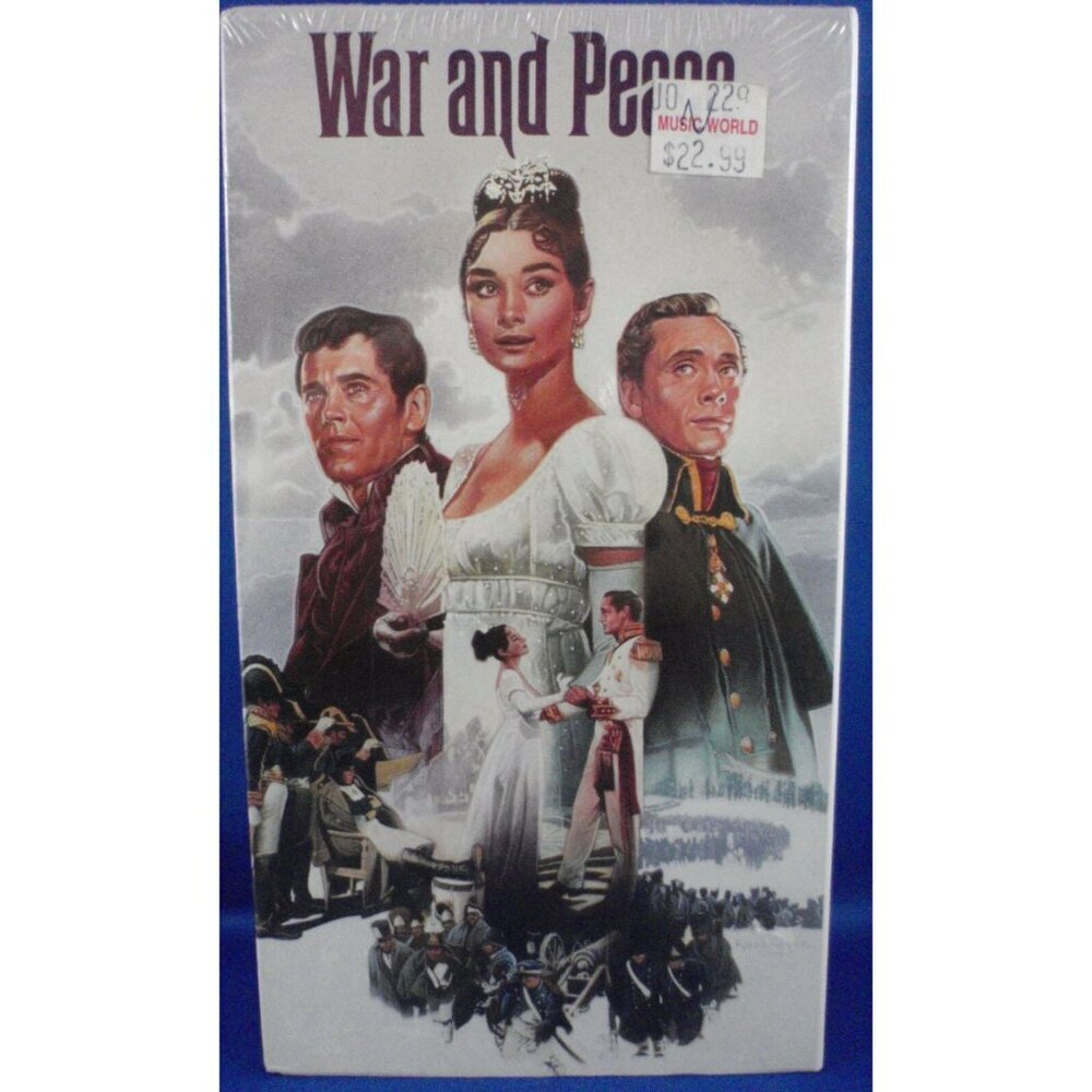 War and Peace VHS, 1991 release, 2-Tape Set, Factory Sealed